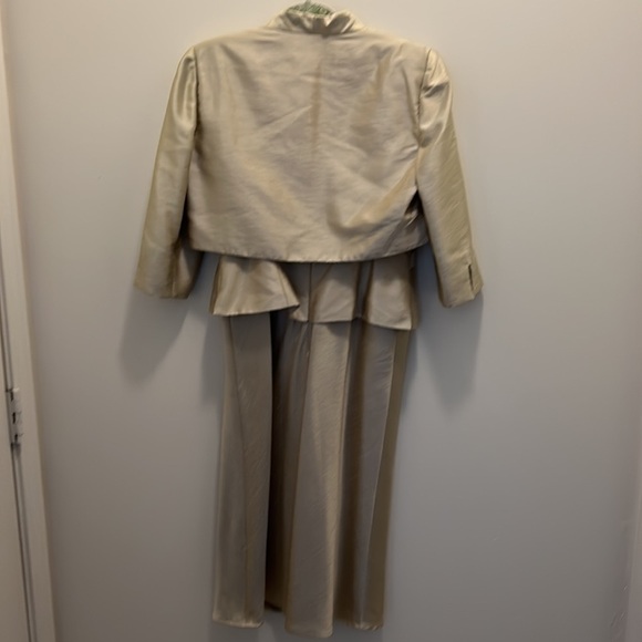 🍀Jessica Howard mint 2 pc. 3/4 sleeve Dress size 10 with beading and sequins - Picture 6 of 6